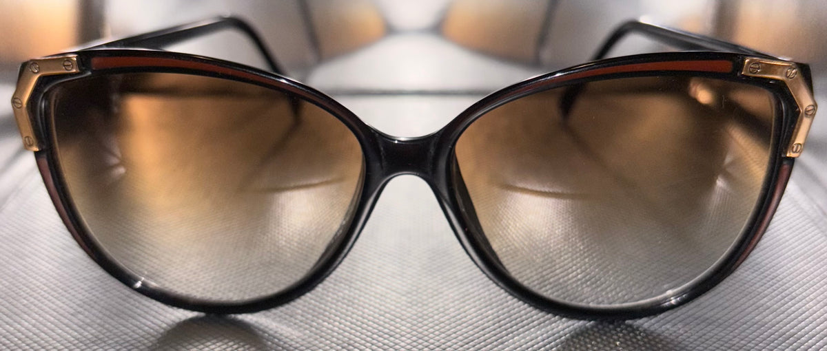 Multiple Color Options - Vintage Sunglasses with Gold Accent (New Old Stock)