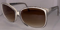 White Sunglasses with Snake-Skin Design