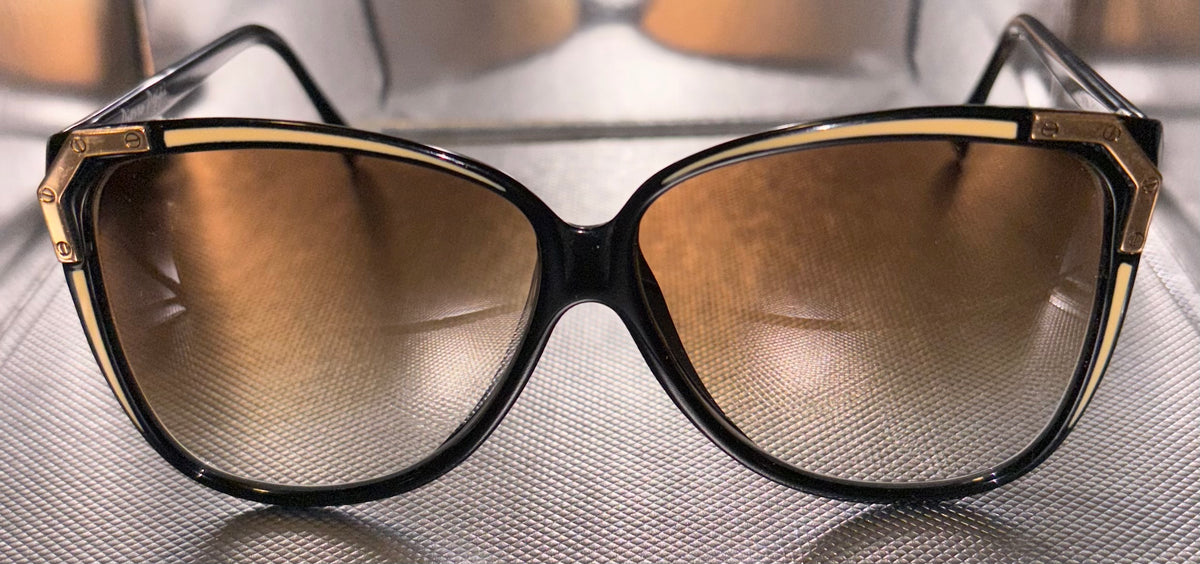 Multiple Color Options - Vintage Sunglasses with Gold Accent (New Old Stock)