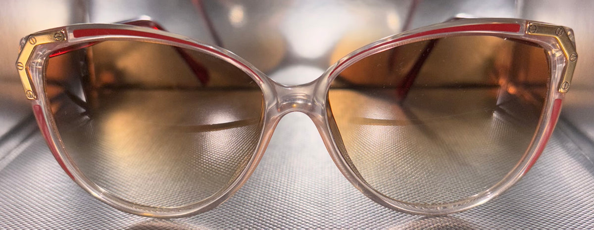 Multiple Color Options - Vintage Sunglasses with Gold Accent (New Old Stock)