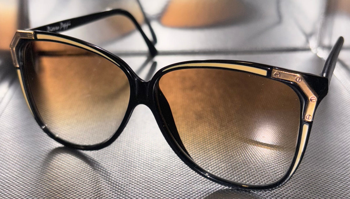 Multiple Color Options - Vintage Sunglasses with Gold Accent (New Old Stock)